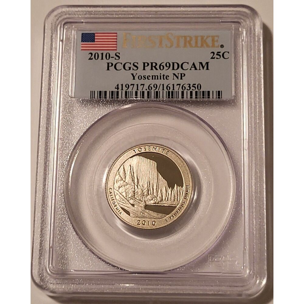 2010 S Clad Yosemite NP Quarter Proof PR69 DCAM PCGS First Strike